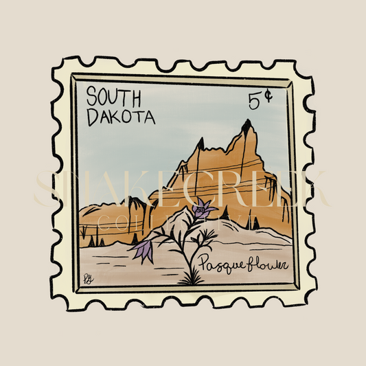 South Dakota Stamp Color